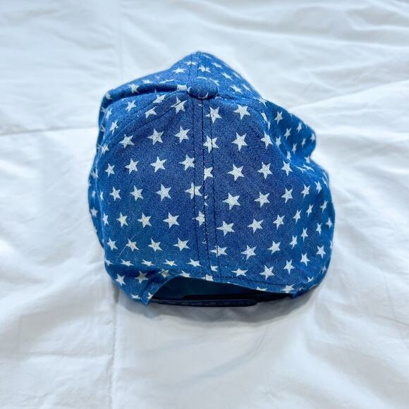 Stars & Stripes Red White Blue American Flag Baseball Cap Adjustable 100% Cotton - Picture 3 of 5